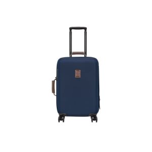 Maletas Longchamp Cabin Recycled canvas Azules | 243516XJQ
