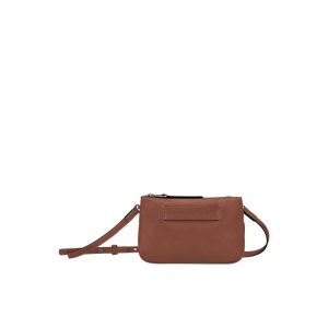 Mini Bags Longchamp Cuero Marrones | 392614CJZ