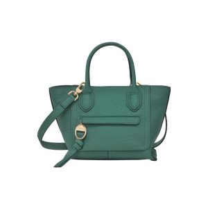 Mini Bags Longchamp S Cuero Gris Verde | 623594HQG