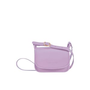 Mini Bags Longchamp S Cuero Moradas | 801659NBH