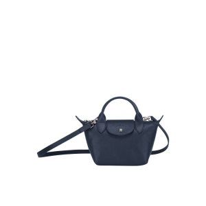 Mini Bags Longchamp Xs Cuero Azul Marino | 293804REV