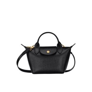 Mini Bags Longchamp Xs Cuero Negras | 927564GTH