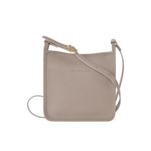 Mini Bags Longchamp Zipped S Turtledove Cuero Gris | 486239AQT