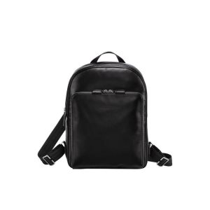 Mochilas Longchamp Cuero Negras | 892017CZG