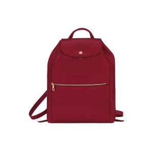 Mochilas Longchamp Cuero Rojas | 780234RZM