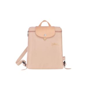 Mochilas Longchamp Flowers Recycled canvas Rosas Claro | 420796LJA