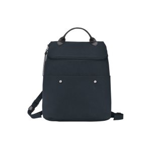 Mochilas Longchamp Lona Azul Marino | 217856PQI