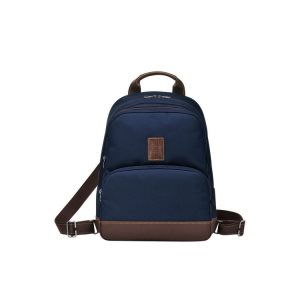 Mochilas Longchamp Lona Azules | 502196LSQ