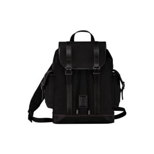 Mochilas Longchamp Lona Negras | 654983FXT