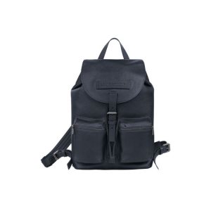 Mochilas Longchamp M Cuero Azules | 185603GXL