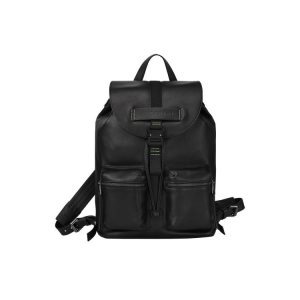 Mochilas Longchamp M Cuero Negras | 253817VOF