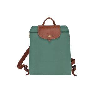Mochilas Longchamp Recycled canvas Gris Verde | 219756NIK