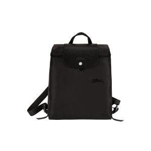 Mochilas Longchamp Recycled canvas Negras | 346150OYV