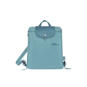 Mochilas Longchamp Thunderstorm Recycled canvas Azules | 096512AOR