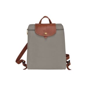 Mochilas Longchamp Turtledove Recycled canvas Gris | 314526FVP