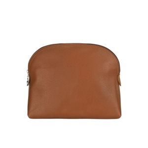Neceser De Baño Longchamp Caramel Cuero Marrones | 865903XKU
