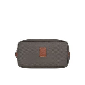 Neceser De Baño Longchamp Lona Marrones | 163789XWT