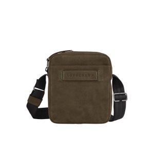 New Longchamp S Cuero Kaki | 753028YDB