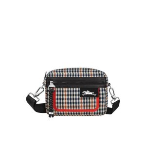 New Longchamp S Lona Azul Marino Marrones | 632751BEI