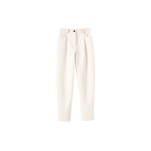 Pantalones Longchamp Trousers Ecru Algodon Beige | 902657GYD