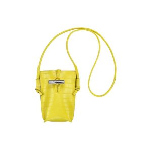 Phone Cases Longchamp With Encaje Cuero Limón | 471823CFK