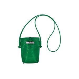 Phone Cases Longchamp With Encaje Cuero Verde | 903124TYK