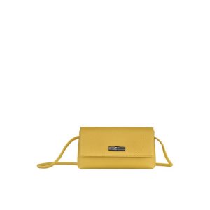 Pouches & Cases Longchamp Pouch Cuero Amarillo | 059347LDQ