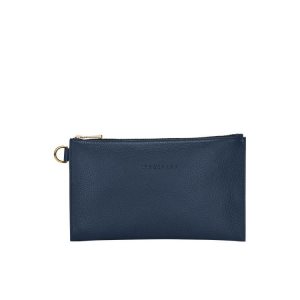Pouches & Cases Longchamp Pouch Cuero Azul Marino | 731905VLE
