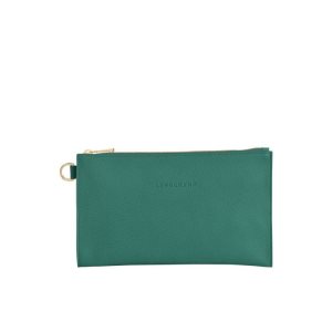 Pouches & Cases Longchamp Pouch Cuero Gris Verde | 514093HWA