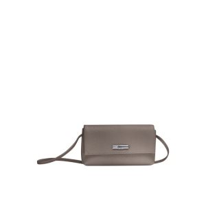 Pouches & Cases Longchamp Pouch Cuero Gris | 602871TVC