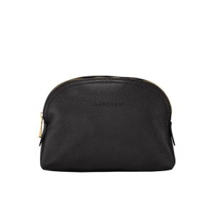 Pouches & Cases Longchamp Pouch Cuero Negras | 973208NCP