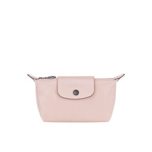 Pouches & Cases Longchamp Pouch Cuero Rosas | 758261DUI
