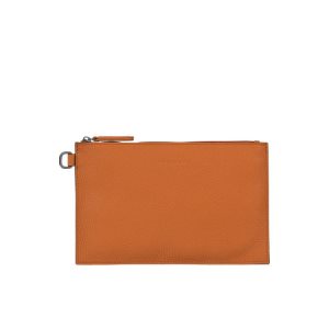 Pouches & Cases Longchamp Pouch Saffron Cuero Naranjas | 264390XMS