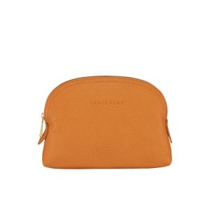 Pouches & Cases Longchamp Pouch Saffron Cuero Naranjas | 729180YSA