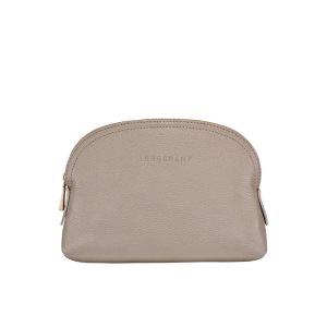 Pouches & Cases Longchamp Pouch Turtledove Cuero Gris | 930428WSZ