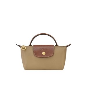 Pouches & Cases Longchamp Pouch With Desert Recycled canvas Kaki | 652394FVC