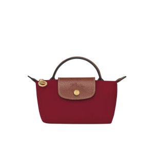 Pouches & Cases Longchamp Pouch With Recycled canvas Rojas | 285347KGF