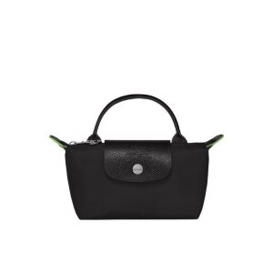 Pouches & Cases Longchamp Pouch With Recycled canvas Negras | 619208RAB