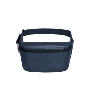 Riñonera Longchamp Cuero Azul Marino | 912837CVP