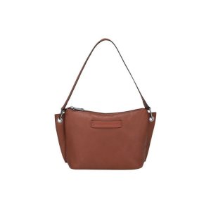 Riñonera Longchamp Pouch Cuero Marrones | 173589YDB