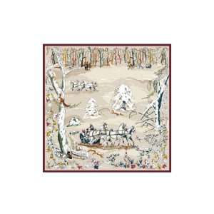 Silk Scarves Longchamp Scarf 90 Silk Beige | 956482EVD