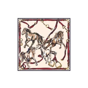 Silk Scarves Longchamp Scarf 90 Silk Blancas | 302587PJS