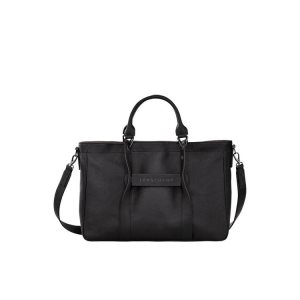 Top-handle Bags Longchamp M Cuero Negras | 473928ASL
