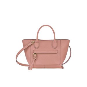 Top-handle Bags Longchamp M Cuero Rosas | 348615JEX