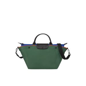 Top-handle Bags Longchamp M Lona Verde | 364059PTZ
