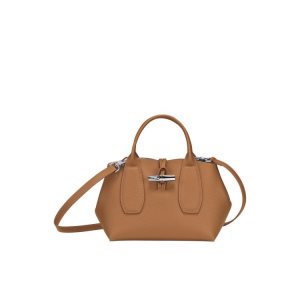 Top-handle Bags Longchamp S Cuero Beige | 384516WYZ