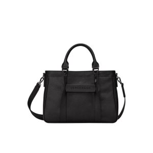 Top-handle Bags Longchamp S Cuero Negras | 567394CYW