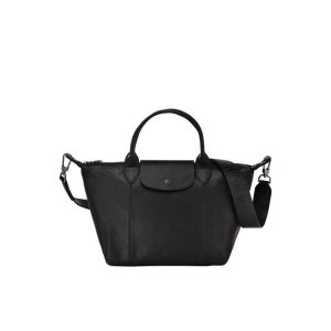 Top-handle Bags Longchamp S Cuero Negras | 741906WKT