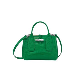 Top-handle Bags Longchamp S Cuero Verde | 026587KVU