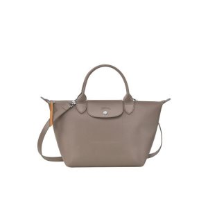 Top-handle Bags Longchamp S Lona Gris Marrones | 265013ZJX